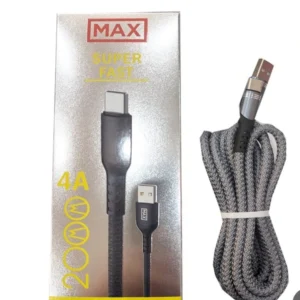 کابل شارژ برند MAX مدل M5 طول 2 متر MAX brand M5 charging cable, length 2 meters