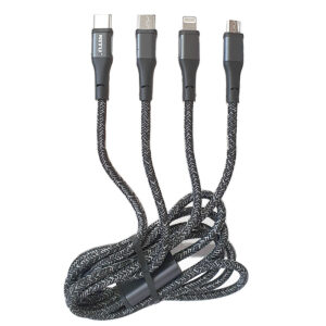 NUTU cable 3 heads 3 in 1 super fast charging model NC206کابل نیتو (NUTU)3سر3in1سوپر فست شارژ مدلNC206