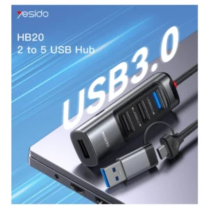 هاب چندکاره برند یسیدو مدل HB20Isidu brand multifunctional hub model HB20