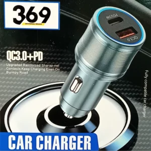 شارژر فندکی برند 369 مدل X15 369 Brand Cigarette Lighter Charger Model X15