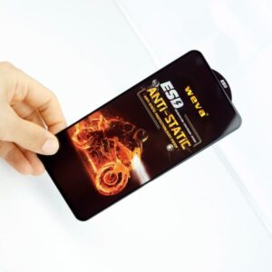 گلس شیشه ای آیفون برند آنتی استاتیکAnti-static iPhone glass