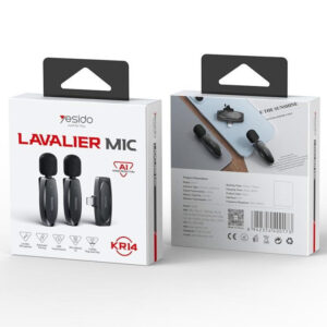 میکروفون یقه ای برند یسیدو مدل KR14(آیفون)Yesido lavalier microphone, model KR14 (iPhone)