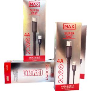 کابل شارژ میکرو 2متر برند MAX MAX brand 2m micro charging cable