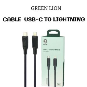کابل شارژ آیفون لایتنینگ به تایپ سی برند گرین لاین مدلPVCGreenline brand iPhone Lightning to Type-C charging cable PVC model