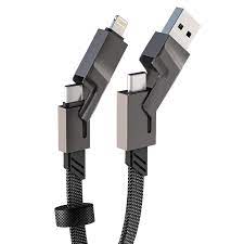 کابل شارژ چندکاره برند گرین لاین مدل 2IN2 Greenline brand multi-function charging cable, model 2IN2