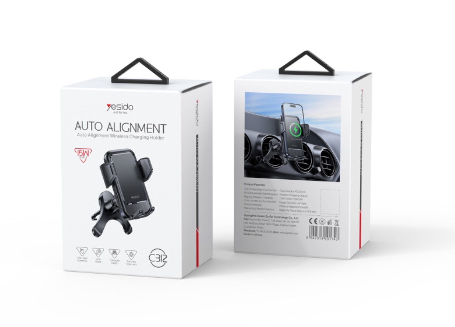 هولدر وایرلس برند یسیدو مدل Isido brand wireless holder model C312 هولدر وایرلس برند یسیدو مدل Isido brand wireless holder model C312